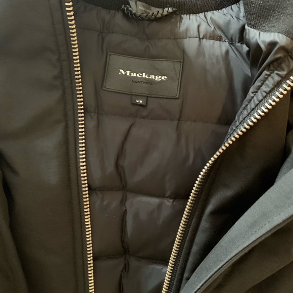 MACKAGE Black Down Parka With Hood - Size M (Hardly Worn) VERY WARM - Picture 7 of 11